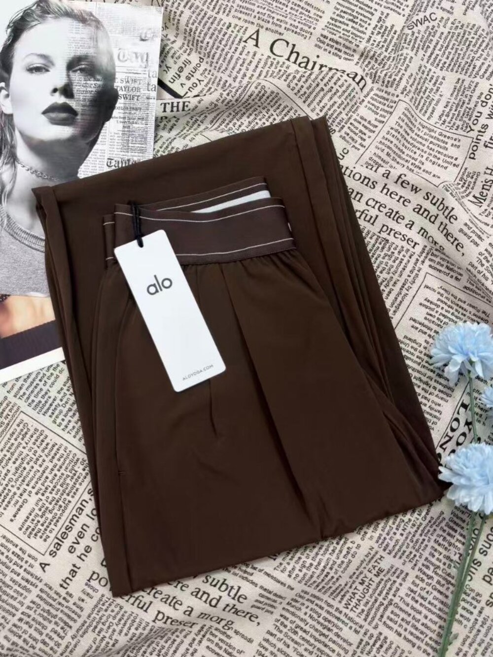 🧺🤎ALO Yoga Suit Up Trouser Coffee Brown (Regular)Athleisure Pants - Picture 2 of 11